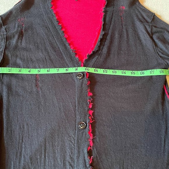 R13 Distressed Reversible 100% Cashmere Cardigan Cardigans